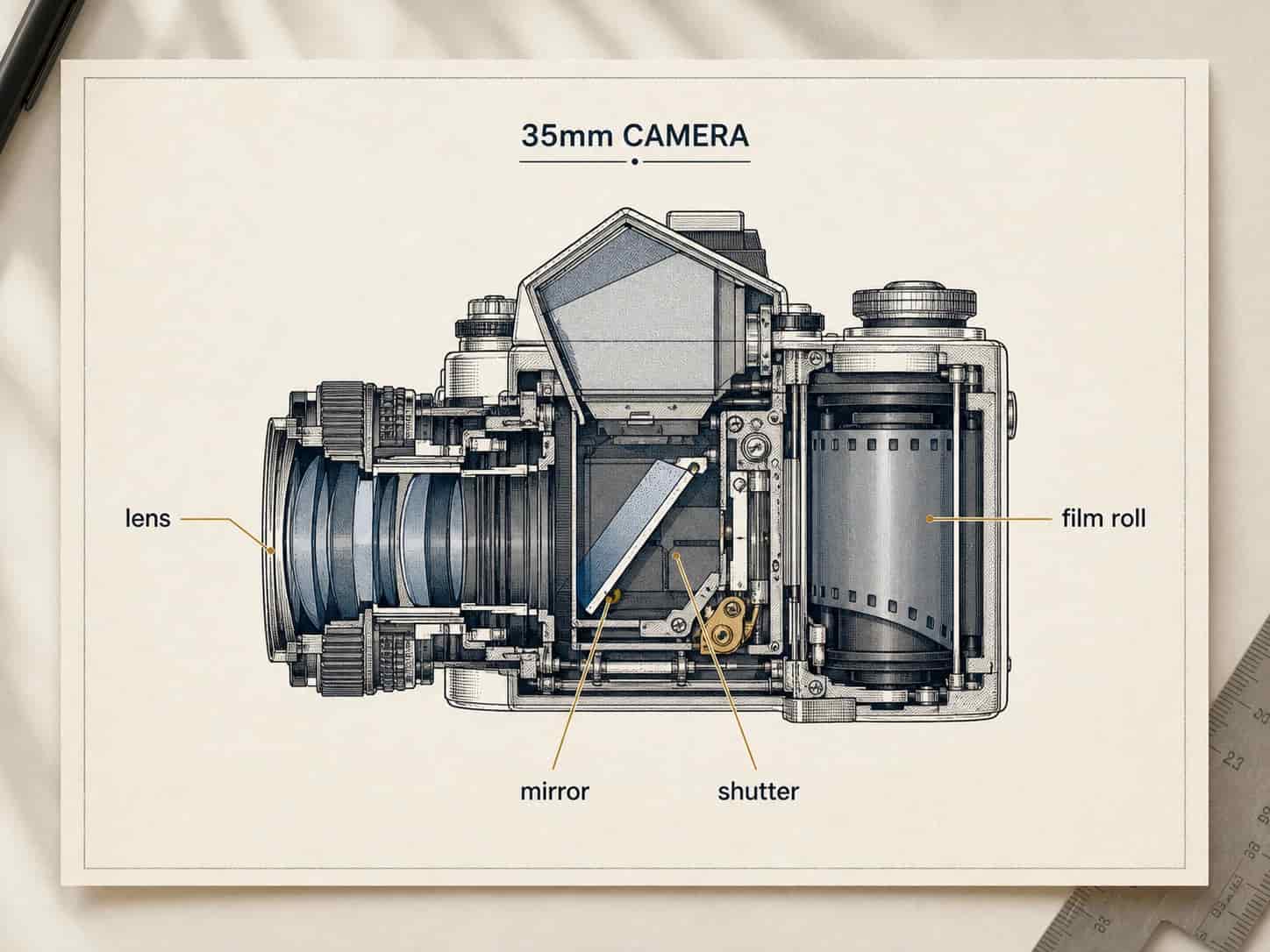 Labeled technical diagram with clean callouts and annotations, generated by Video Studio AI