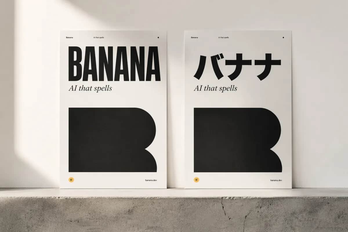Crisp multilingual typography rendered on a poster by Video Studio AI