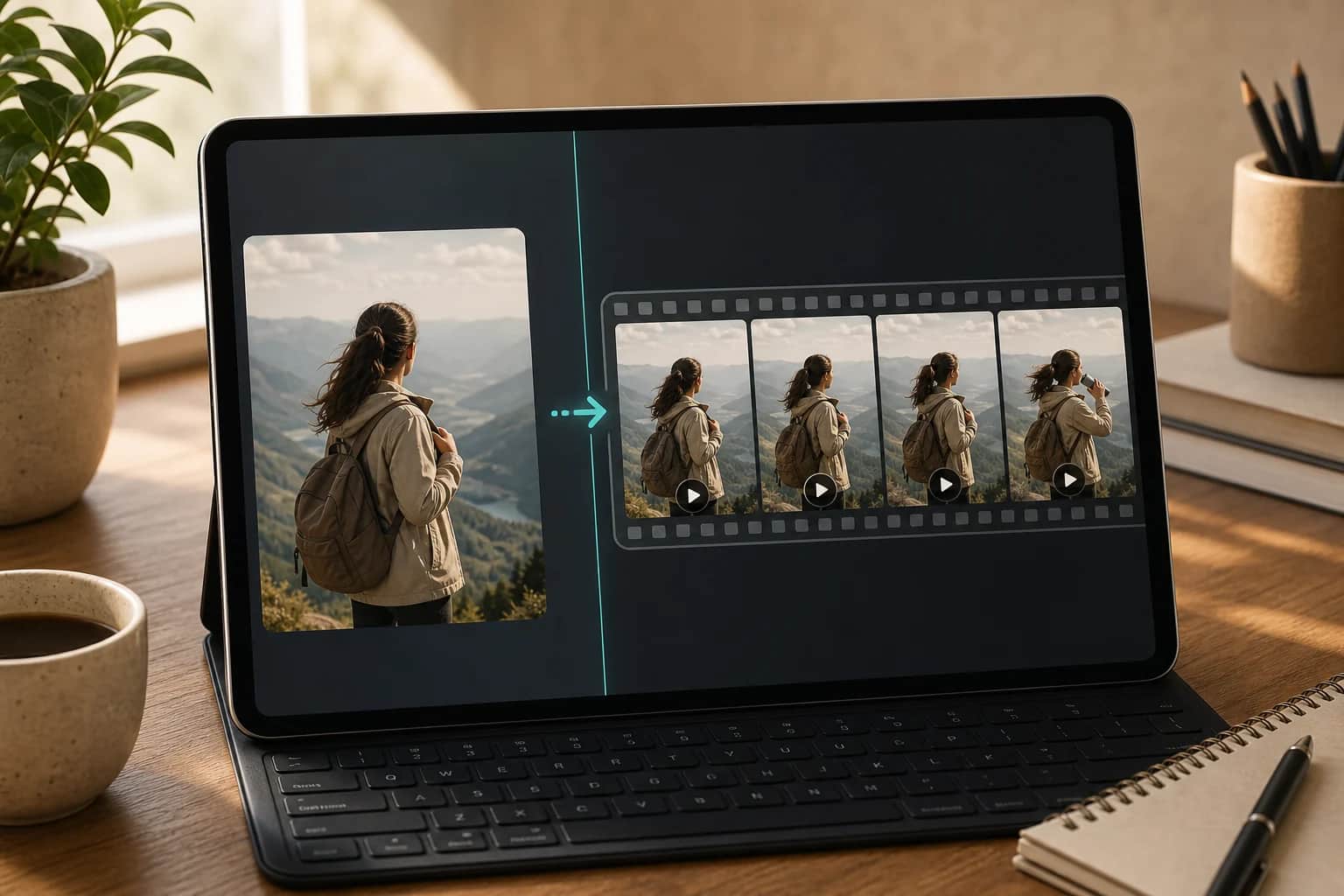 Cinematic video frame generated by Video Studio AI