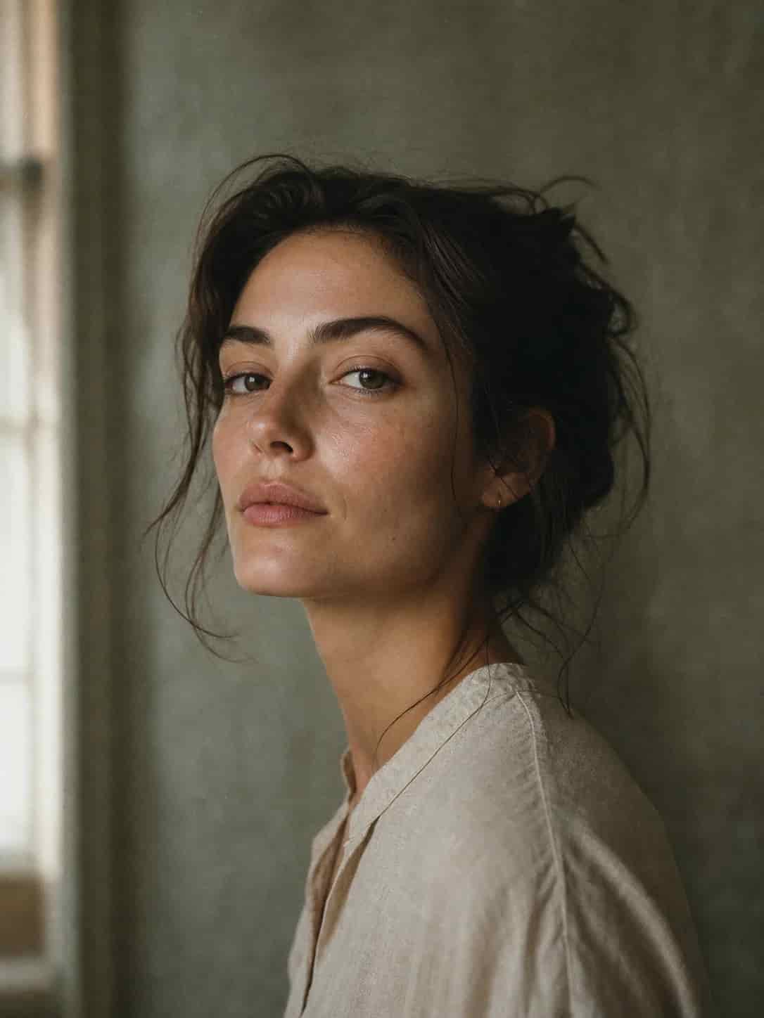Portrait with consistent facial detail and lighting, created with Video Studio AI