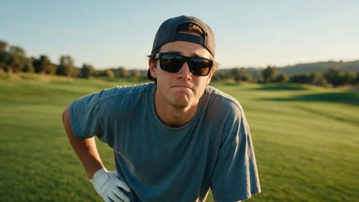 Vorschau zum Seedance 2.0 Video-Prompt: Golden Hour Golfplatz-Comedy