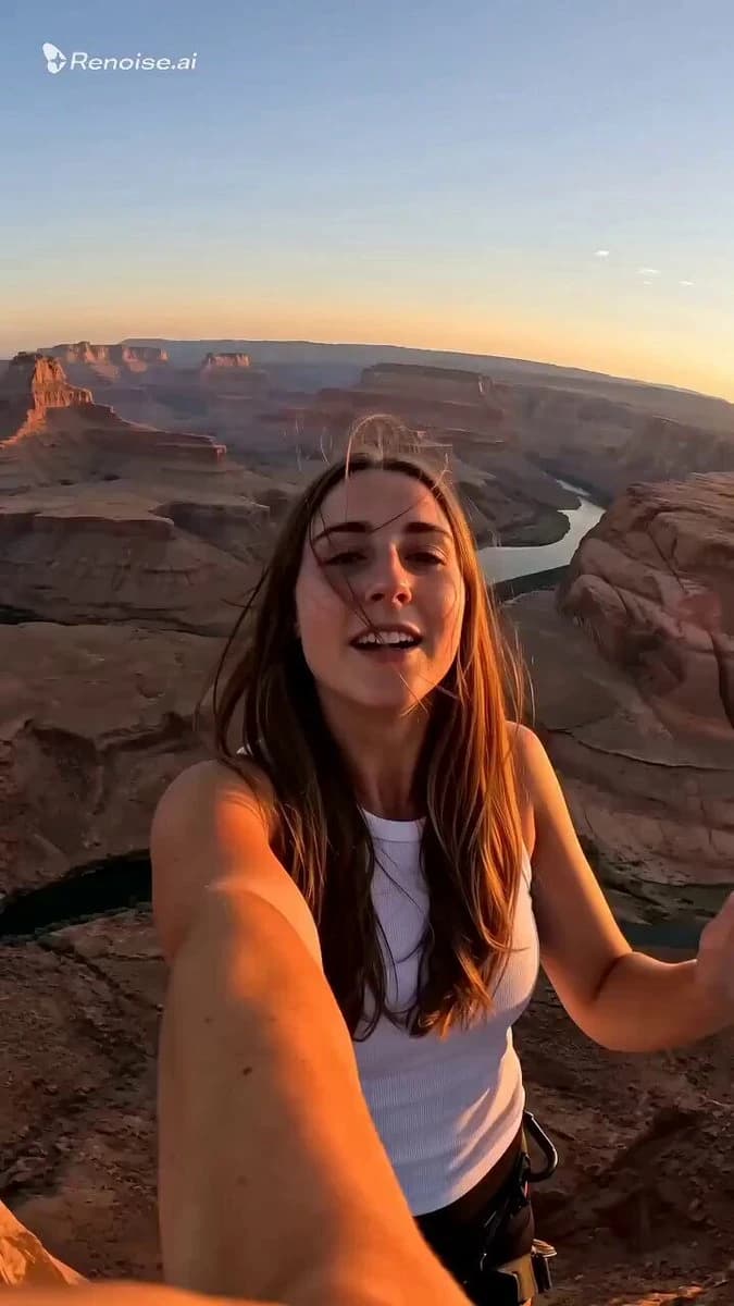 Vorschau zum Seedance 2.0 Video-Prompt: Selfie-POV-Bungee-Jump-Vlog