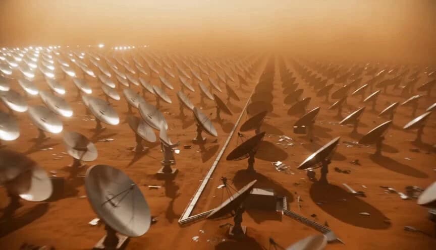 Solar Farm Desert Chase Sequence Seedance 2.0 video prompt preview